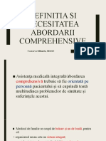 Definitia Si Necesitatea Abordarii Comprehensive