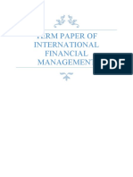 Term Paper of International Financial Institution