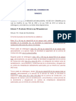 Reforma Codigo Estado de Embriaguez