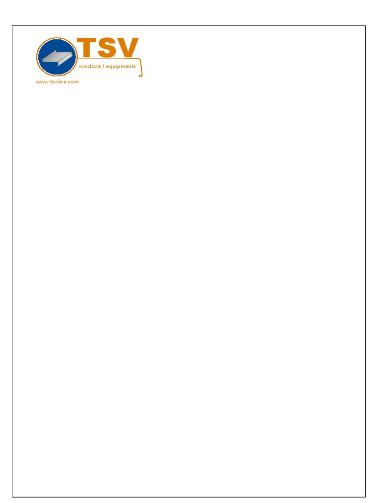 TSV Windows and Equipment Overview | PDF