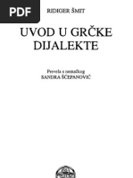 Uvod U Grčke Dijalekte