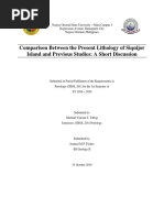 Comparison Between The Present Lithology of Siquijor Island and Previous Studies-A Short Discussion