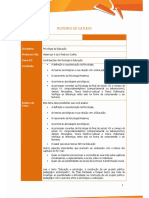 RDE Psicologias Da Educacao e Teorias Da Aprendizagem Tema 01 PDF