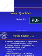 Nested Quantifiers: Section 1.4