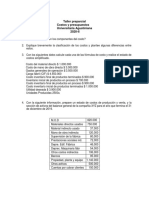 Taller Preparcial Costos y Presupuestos I 2020-II Negocios Internacionales PDF