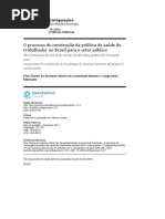O processo de construção da política de saúde do trabalhador no Brasil para o setor público