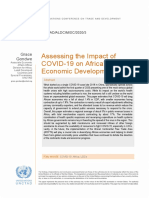 Assessing The Impact of COVID-19 On Africa's Economic Development