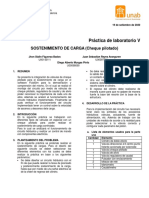 Sostenimiento de carga hidráulico con cheque pilotado