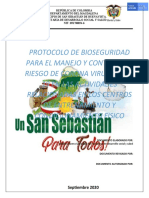 Protocolo bioseguridad gimnasios San Sebastián