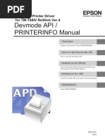 Devmode Api / Printerinfo Manual: Advanced Printer Driver For Tm-T88Iv Restick Ver.4