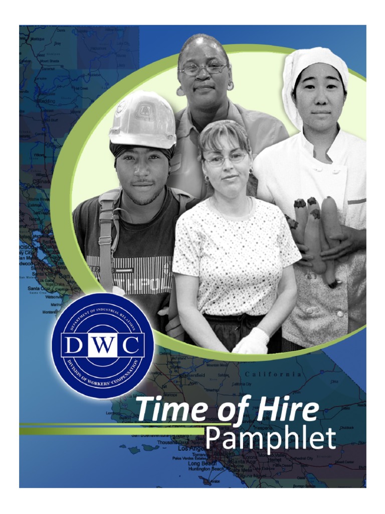 Workers Compensation DWC Time of Hire Pamphlet PDF Workers