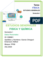 Estudios Generales: Fisica Y Química