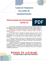 ADMINISTRAÇÃO Reformulação Das Orientações de Estágio COVID-19<<<PROMOÇÃO>>25,00 REAIS