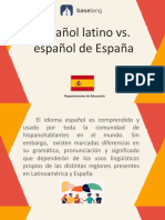 Español de España vs. Español Latino