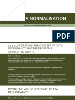 12.2 Data Normalisation: Prepared By: Mohammad Nabeel Arshad