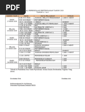 Peperiksaan Pertengahan Tahun Matematik Tahun 2 Kertas 2