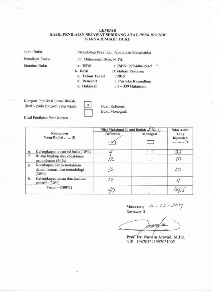 Buku Metodologi Penelitian Pendidikan Matematika PDF | PDF