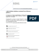 Glucosidase Inhibitors Isolated From Mimosa Pudica L.: Natural Product Research