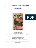 (Sabrina 486) - Charlotte Lamb - O Dilema de Stephanie (Love in The Dark)