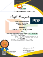 Sijil Penyertaan: Digital Classroom Malaysia
