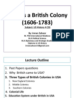 USA As A British Colony (1606-1783) : Subject: US History 4 CSS By: Imran Zahoor