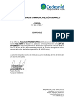 Certificacion Laboral Cedesnid