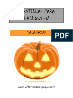 Plantillas para Halloween Calabazas PDF