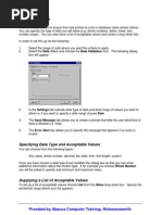 Excel - Data Validation