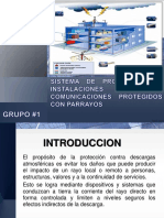 SISTEMA DE Final PROTECCION DE INSTALACIÓN DE TELECOMUNICACIONES PROTEGIDA CON UN PARARRAYOS