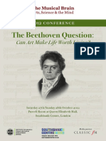 He Beethoven Uestion:: An RT Ake Ife Orth Iving?