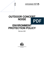 Outdoor Concert Noise ENVIRONMENT POLICY