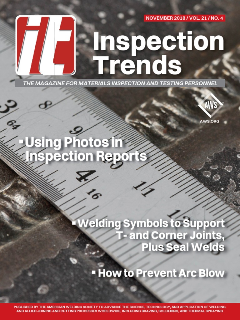 Inspection Trends Using Photos in Inspection Reports PDF Nondestructive Testing Welding