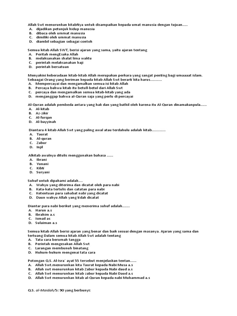 Soal Pai Kelas Viii Baru Pdf