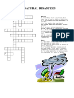 Crossword Puzzle Natural Disasters Crosswords - 33164