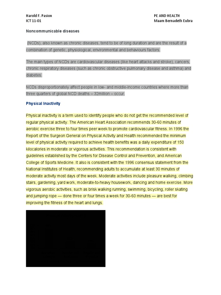 Impact of Exercise on Heart Health | PDF | Non Communicable Disease ...