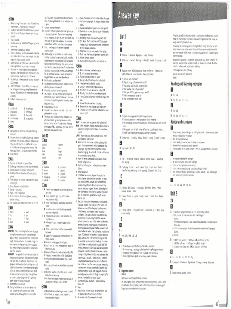 Empower - B1 - Workbook Keys (Respuestas) | PDF