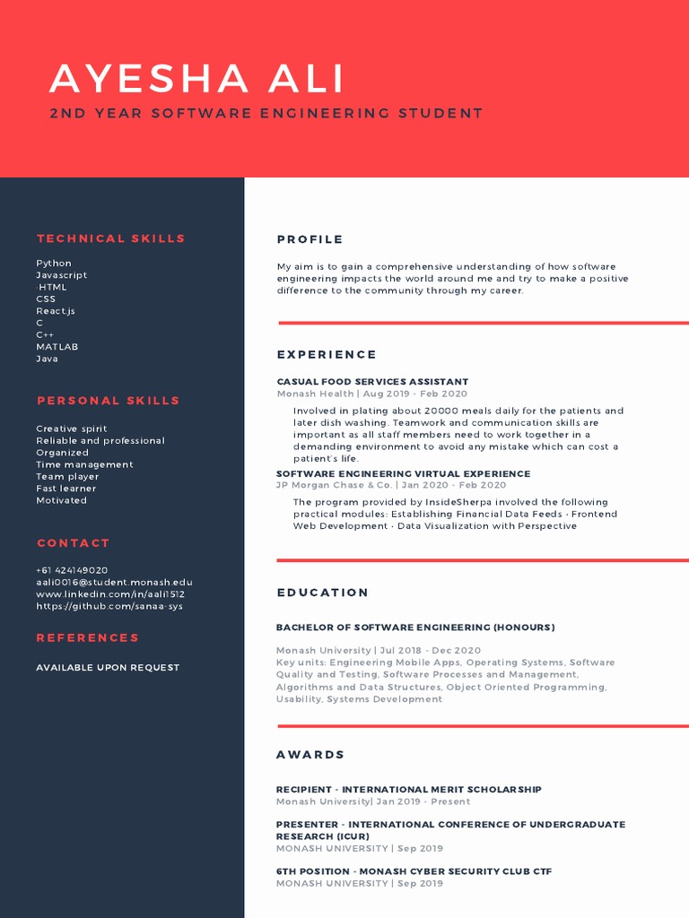 Software Engineer Profile & Skills | PDF | Computing | Software Engineering