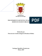 1.01.01 Procedimiento Municipal de Manejo de Residuos Slidos Urbanos - Docx 2019 PDF