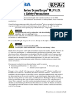 Safety Summary For SceneScope SC