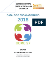 Catalogo Escalafonario 2018 - Educacion Preescolar PDF