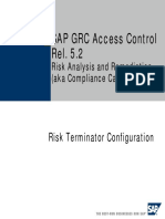 SAP GRC Access Control Rel. 5.2: Risk Terminator Configuration
