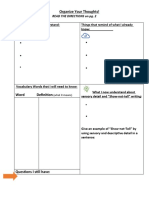 Assignment Sensory Detail