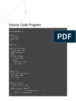 Source Code Program: NAMA: M Hongki Alfikram NIM: 10119915 Kelas: IF 10K