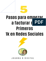 5 Pasos para Facturar Tus Primeros 1k en Redes Sociales PDF