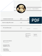 White and Black Minimalist Formal Business Invoice
