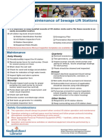 Operation & Maintenance of Sewage Lift Stations Records Checklists Safety