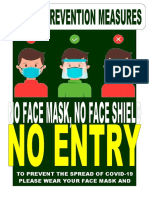 No Face Shield Sign