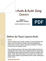 Laporan Audit Dan Audit Going Concern (Materi Dan Tugas)