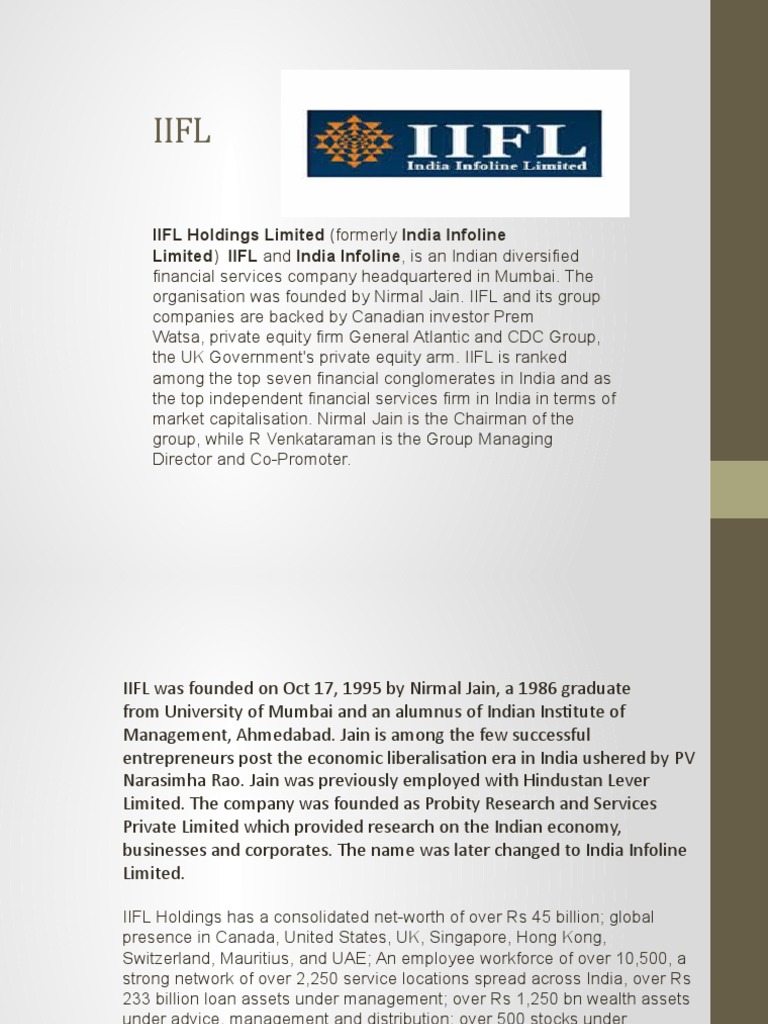 IIFL: Comprehensive Financial Services | PDF | Marketing | Financial ...