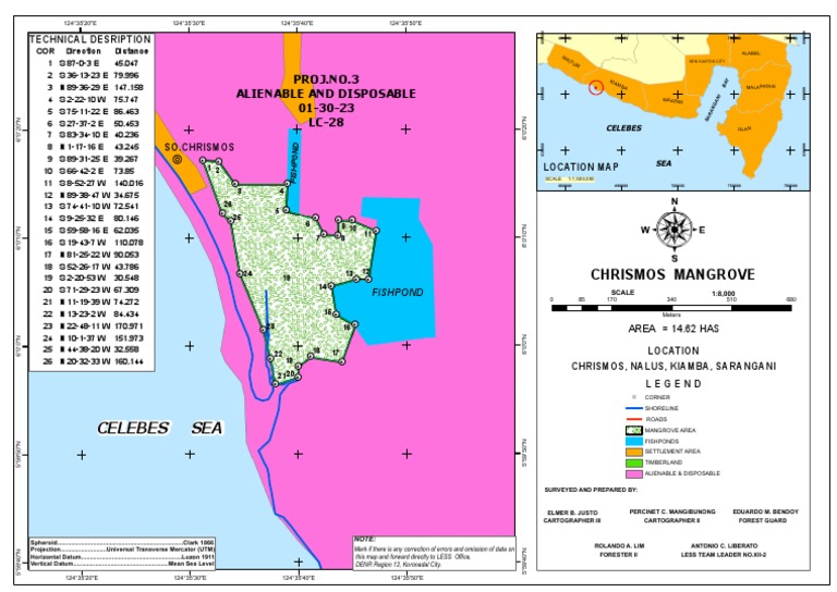 Technical Description and Survey of Alienable and Disposable Land in